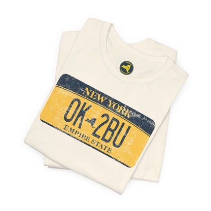 Vintage New York License Plate Tee - OK2BU