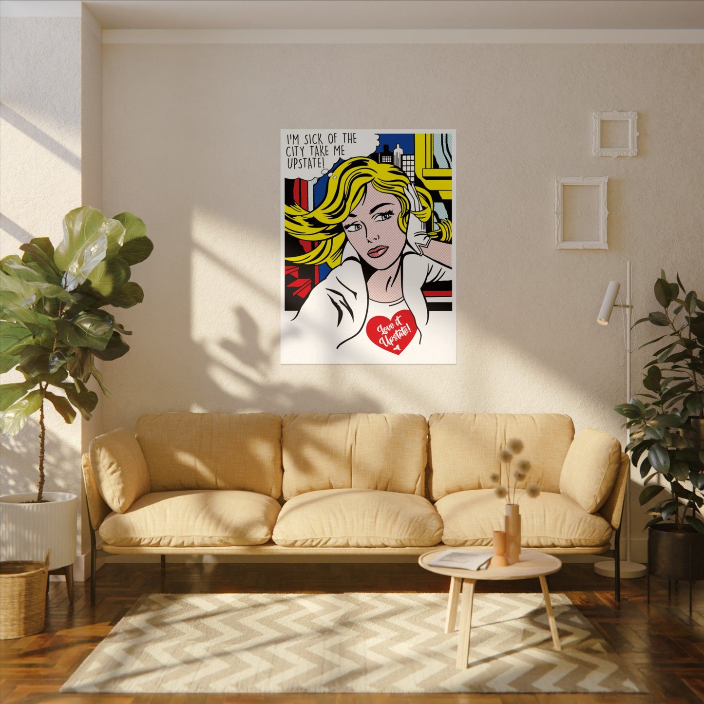 'Take Me Upstate' Pop Art Poster