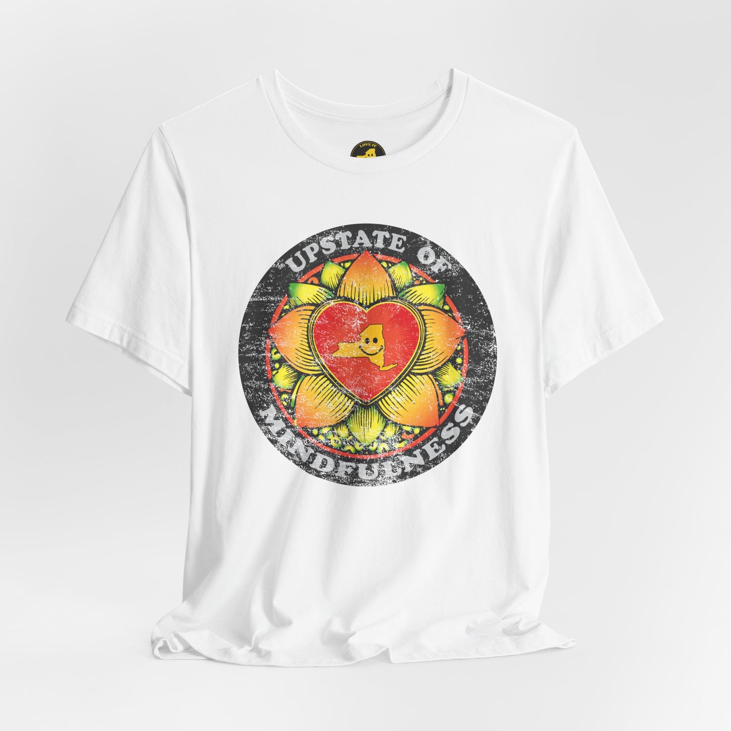 Upstate of Mindfulness Distressed Graphic Tee