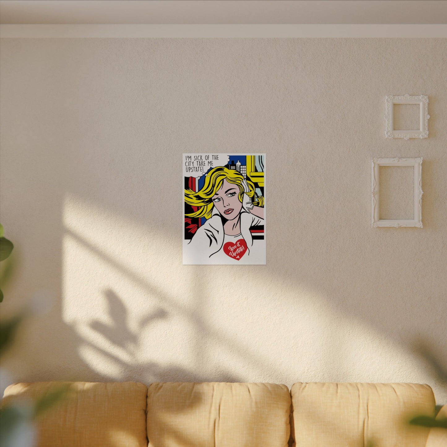 'Take Me Upstate' Pop Art Poster