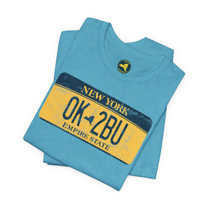 Vintage New York License Plate Tee - OK2BU
