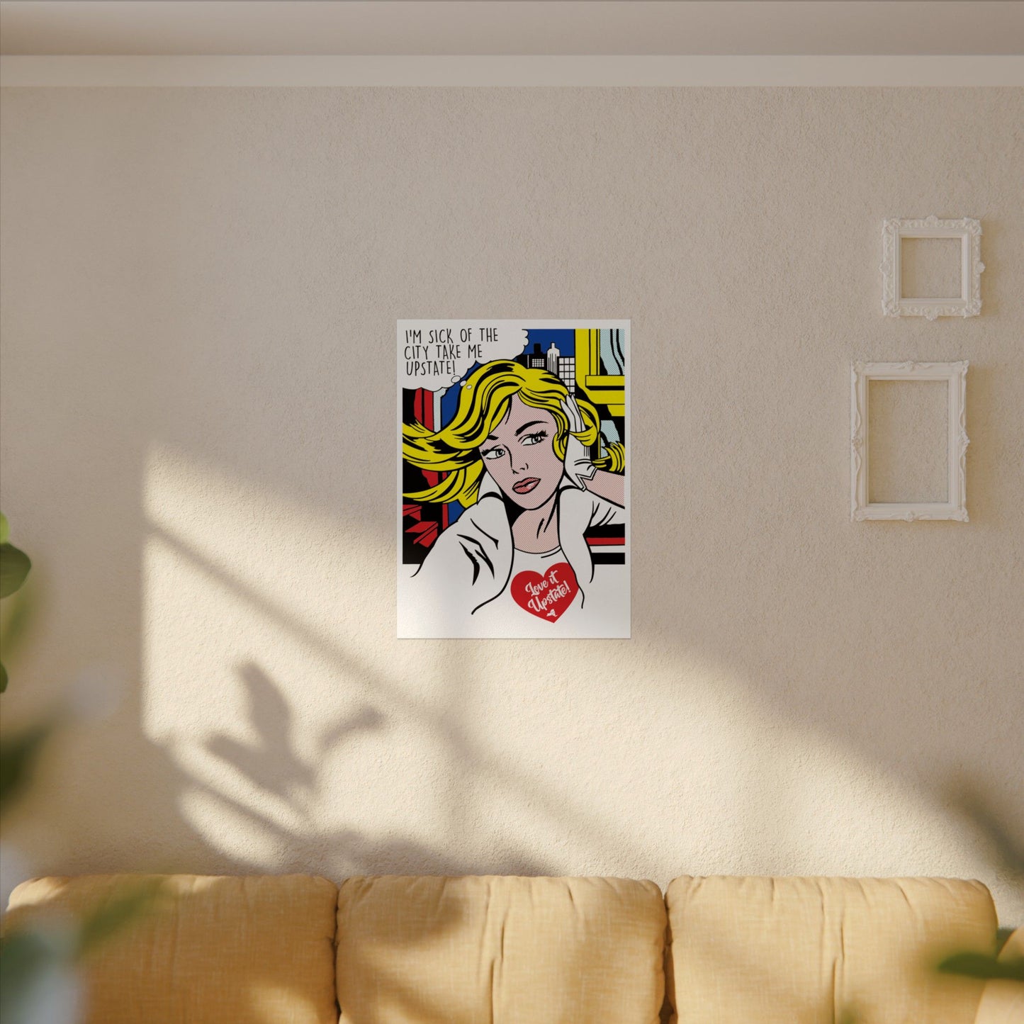 'Take Me Upstate' Pop Art Poster
