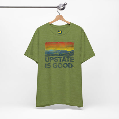 Upstate Is Good Catskills Sunset Tee