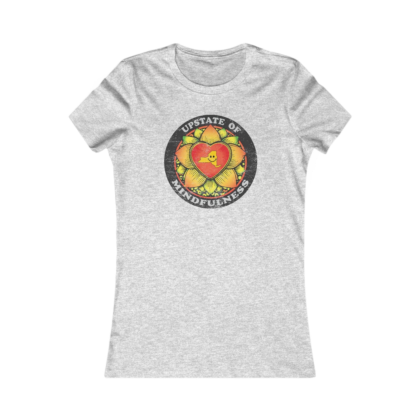 Upstate of Mindfulness Distressed Graphic Women's Tee