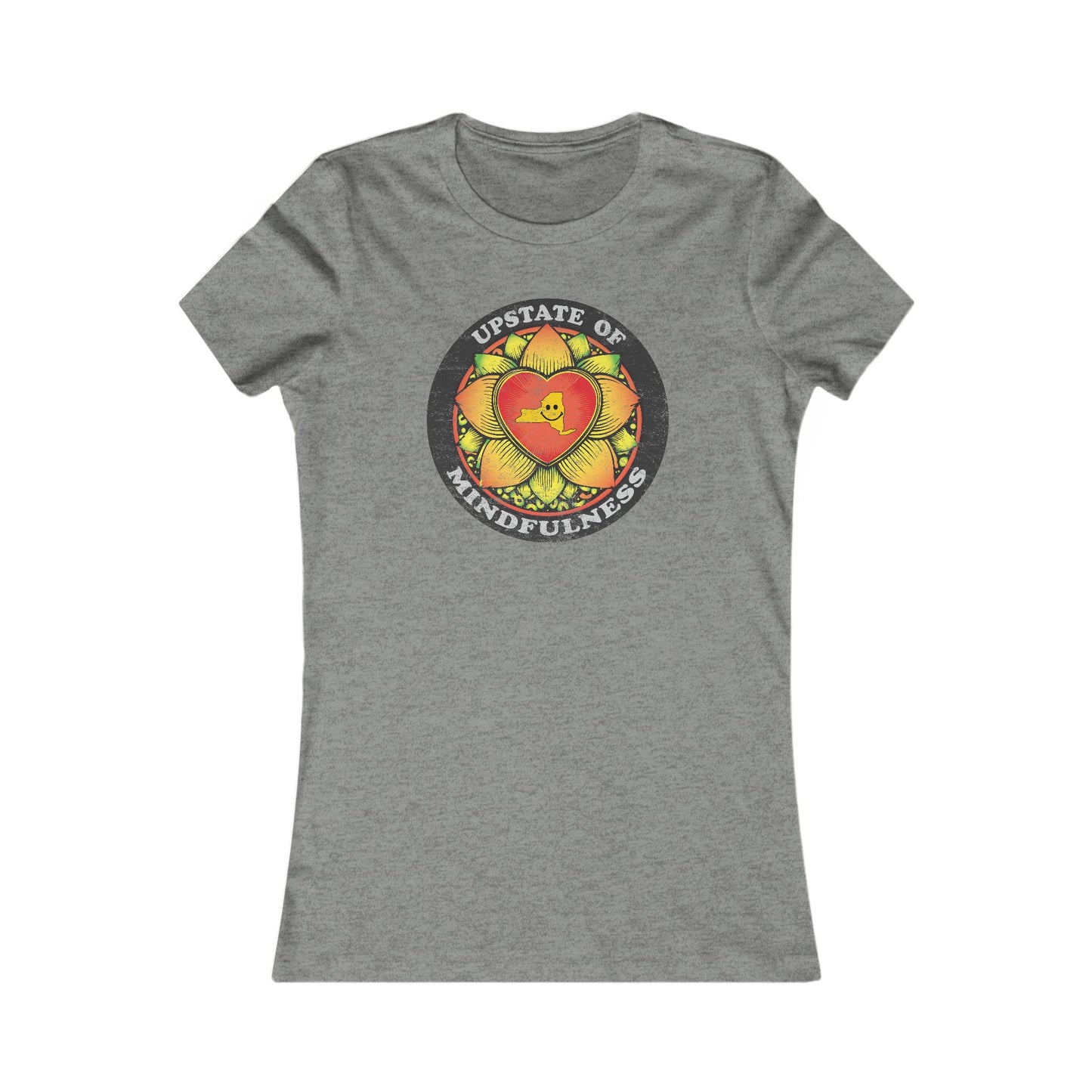 Upstate of Mindfulness Distressed Graphic Women's Tee