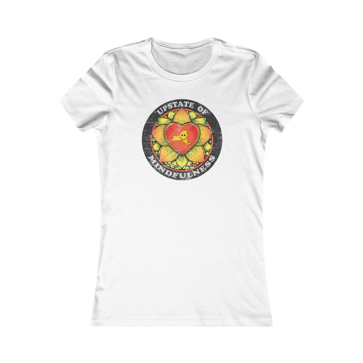 Upstate of Mindfulness Distressed Graphic Women's Tee